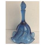 Twilight Blue Vintage Fenton Paisley Swirl