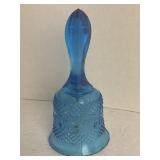 Vintage FENTON Aqua Blue Glass Bell English
