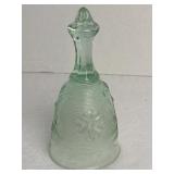 INDIANA GLASS Tiara Chantilly Green Bell 6ï¿½