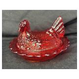 Mosser? Ruby Red Hen on Nest 7ï¿½