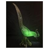 Vintage Murano Hand Blown Art Glass Green