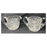 Brilliant Cut Creamer & Sugar