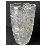 Vintage Cut Crystal Vase 10ï¿½