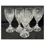 Mikasa Park Lane Crystal Wine/Water Goblets 5