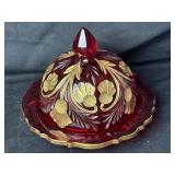 Mosser Glass INVERTED THISTLE Design Rare RUBY