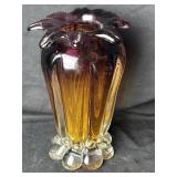 Czech Blown Art Glass Vase 8 1/2ï¿½