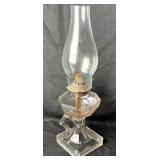 15ï¿½ EAPG Greek Key Oil Lamp-Damaged