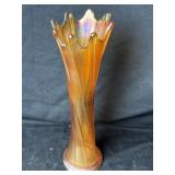 Marigold Swung Art Glass Vase 11ï¿½