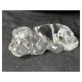 Princess House Lead Crystal Dog Figurine, Glass