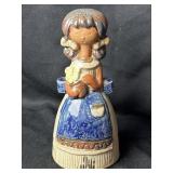 Vintage Counterpoint pottery Girl Bell 6ï¿½