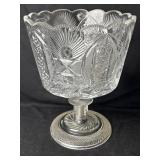 12ï¿½ x 10ï¿½ American Brilliant Cut Pedestal Bowl