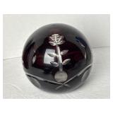 Bohemian Czech Cut to Clear Art Glass Paperweight