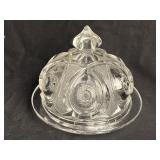 EAPG Glass Butter Dish