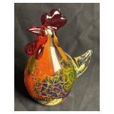 Murano Style Art Glass Rooster 6ï¿½