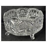 4 1/2ï¿½ x 8ï¿½ American Brilliant Crystal Bowl