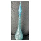 Vintage Empoli Blue Hobnail Genie Bottle 22 1/2ï¿½