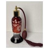 Bohemian Ruby Red Cut To Clear 8 1/2ï¿½ Perfume