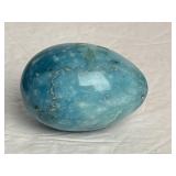 Caribbean Blue Alabaster Egg 3ï¿½