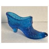Fenton Blue Daisy & Buttons Shoe