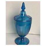 Fenton Stretch Glass #636 Celeste Blue Glass