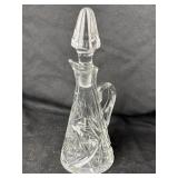 American Brilliant Cut Cruet 8 1/2ï¿½-Small Chip