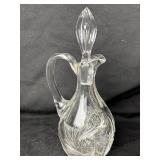 American Brilliant Cut Cruet 7ï¿½-Tip of Stopper is