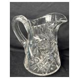 American Brilliant Crystal Pitcher 7ï¿½