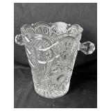 Bohemian Czech Republic Crystal Ice Bucket 8 1/2ï¿½