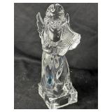 MIKASA Glass Angel with harp, free standing 8"