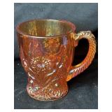 IMPERIAL COFFEE MUG Lg Marigold Carnival HOBSTAR