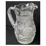 Vintage Clear Crystal Cut Glass water Juice