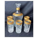 Studio Silversmiths Decanter & 5 Tumblers