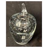 5ï¿½ Blown Art Glass Apple Paperweight