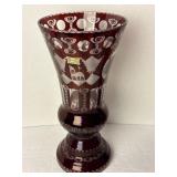 Vintage 1920s EGERMANN RUBY RED Bohemian Czech