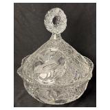 Hofbauer Byrdes Birds Collection Crystal Compote
