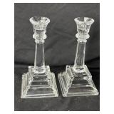 2) Crystal Candle Holders
