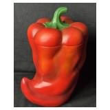 Vintage Hand Painted Ceramic Chili Pepper Cookie