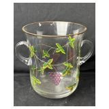 Beautiful Romanian Hand Painted Crystal Ice Or