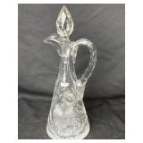 American Brilliant Cut Cruet 9 1/2ï¿½