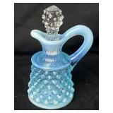 Fenton Blue Hobnail Opalescent Cruet 4 1/2ï¿½