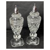 Cut Crystal Salt & Pepper Shakers 7ï¿½