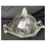 Jeanette Clear Glass Baltimore Pear Covered