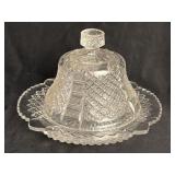EAPG Glass Butter Dish