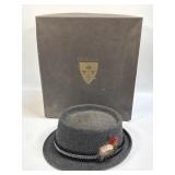 (H) Vintage Resistol Pork Pie Fedora Hat with