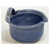 (D) Personal Size Pottery Soup Crock 4" Diameter