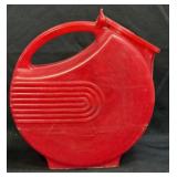 (D) VINTAGE ART DECO KITCHEN 8" HIGH BURRITE RED