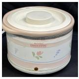 (H) Vintage Rival Crock-Ette Stoneware Slow Cooker