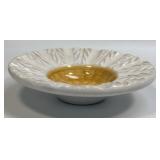 (H) Vintage Textured Floral Ashtray/Trinket Dish