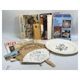 (D) Assorted Lot As Pictured Including Hand Fans,