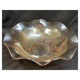 (H) Vintage Jeannette Glass Iris and Herringbone